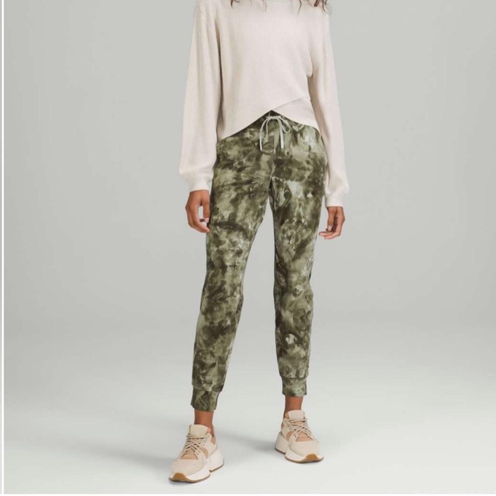 NWOT Lululemon Lulu Ready To Rulu High Rise Joggers Green Tie Dye
